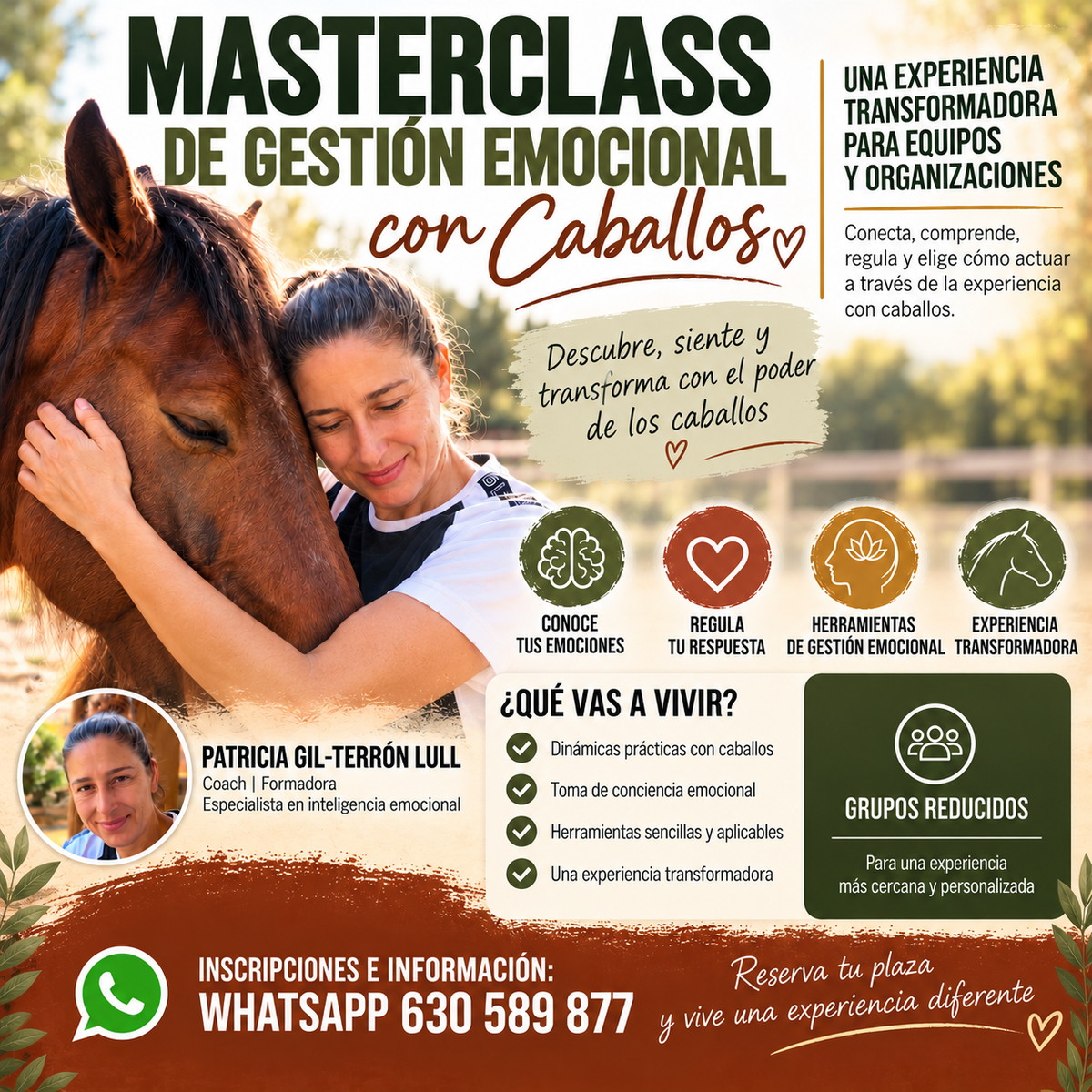 Masterclass de gestión emocional con caballos